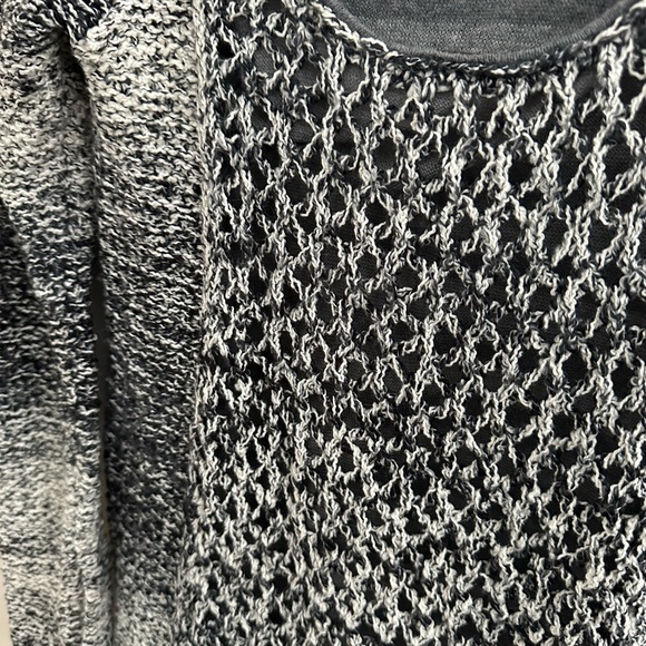 Free People Black and White Knit Tunic Sweater - Picture 4 of 6